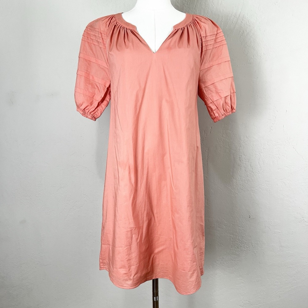 ANNA CATE Shift Mini Dress Size Small Haley Coral Orange Classic Beach Resort